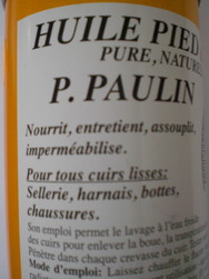 Huile pied de boeuf