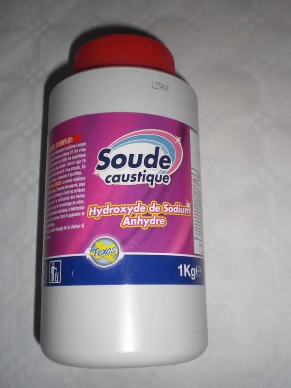 Soude caustique - Hydroxyde de Sodium Anhydre - Quincaillerie