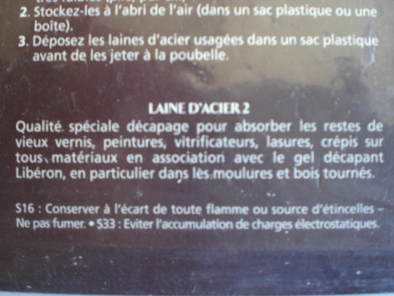 La Laine d'acier n°000 Libéron est idéale pour la mise en cire.