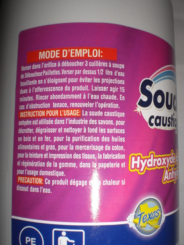 Hydroxyde de sodium (Soude caustique) 99%