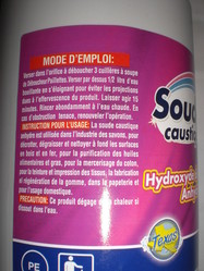 Soude caustique - Hydroxyde de Sodium Anhydre