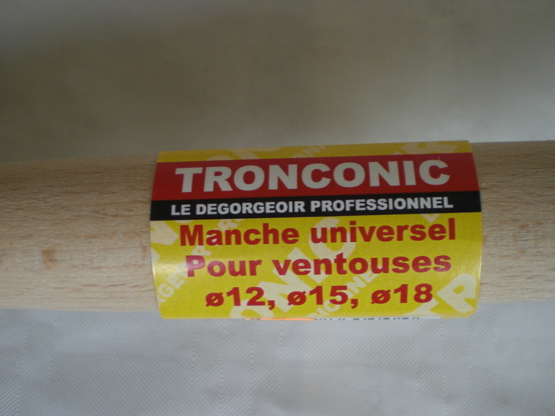 Tronconic - 80 KG d'aspiration - Ventouse deboucheur pour Salle de Bain et  WC - Deboucheur Canalisation Professionnel - Ventouse Toilette - Deboucheur  evier - Made in France : : Bricolage