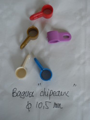 Bagues d'attache en plastic pour CANARDS CHIPEAUX