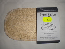 Porte savon en luffa