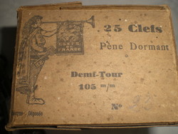 Clefs Pêne dormant 1/2 tour 105 mm